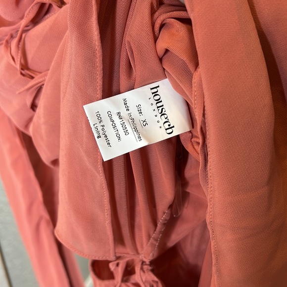 HOUSE OF CB 'Baby 'Pink Chiffon Cutout Halter Mini Dress NWOT - Picture 15 of 15